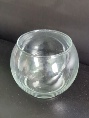 Clear Glass Fishbowl Vase